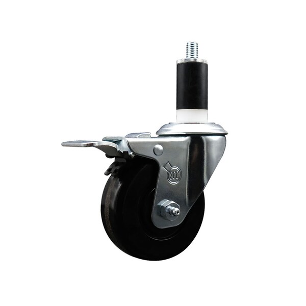 3-1/2'' Phenolic Swivel 1-3/8'' Expanding Stem Caster Total Lock Brake